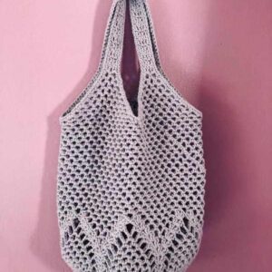 کیف در جنس کناف و نخ قلاب بافی به صورت حرفه ای